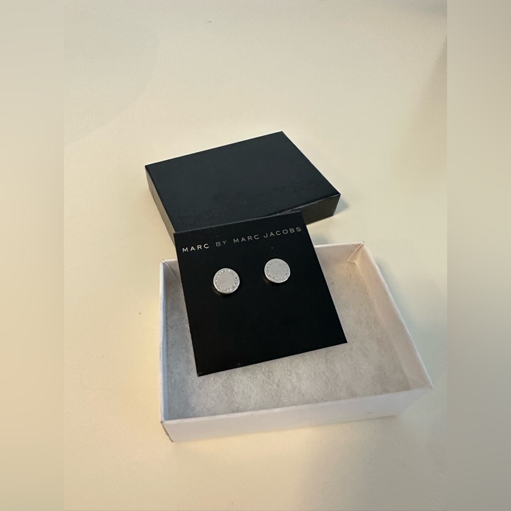 Marc by Marc Jacobs silver stud earrings